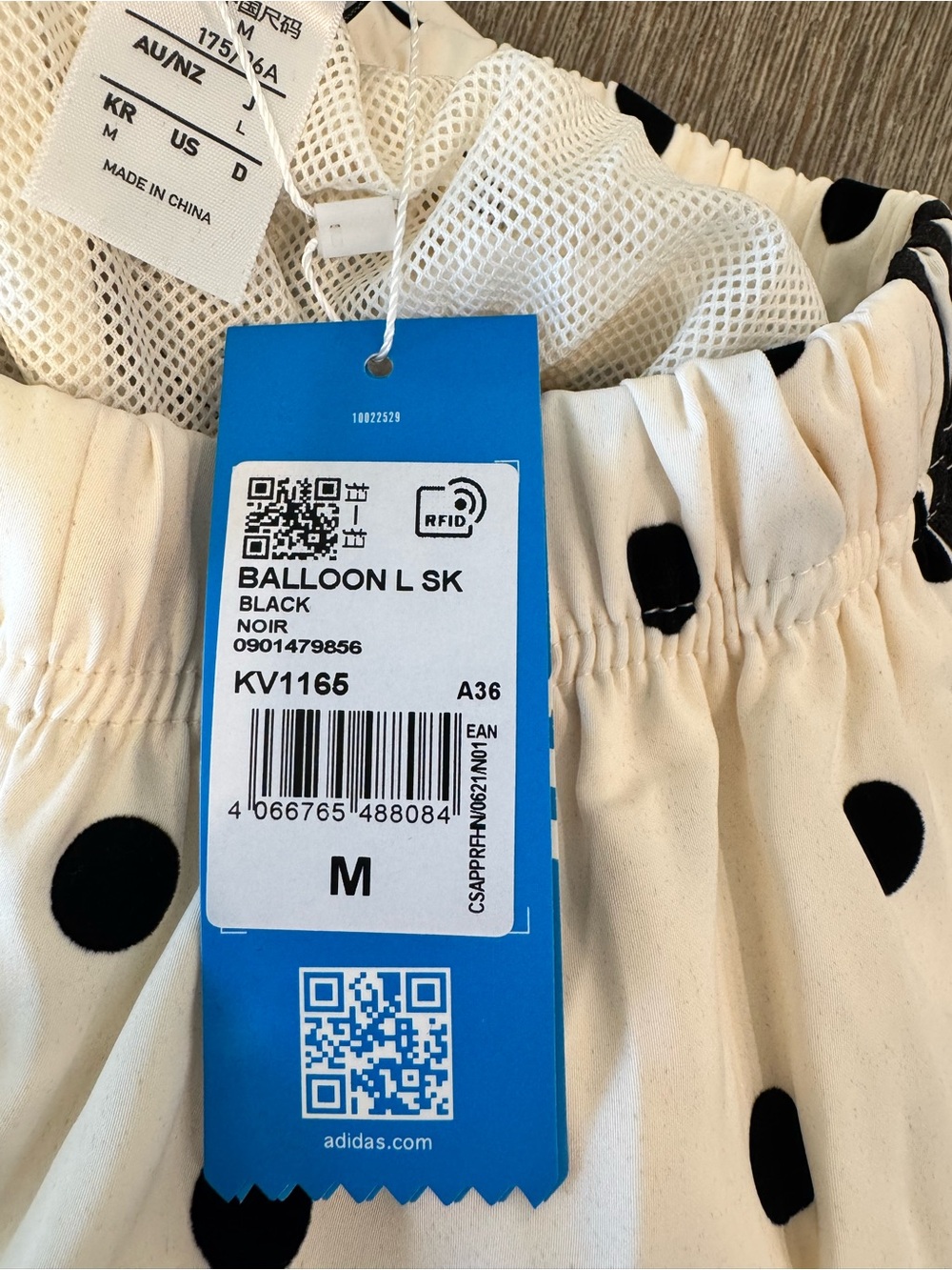 adidas White & Black Polka Dot Tracksuit Pajama Set - Picture 3 of 8